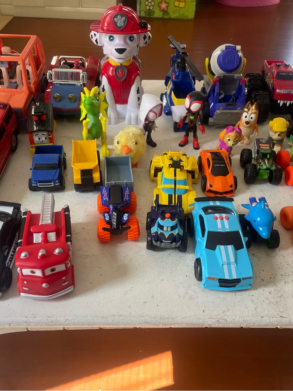 Big toys and Cars lot